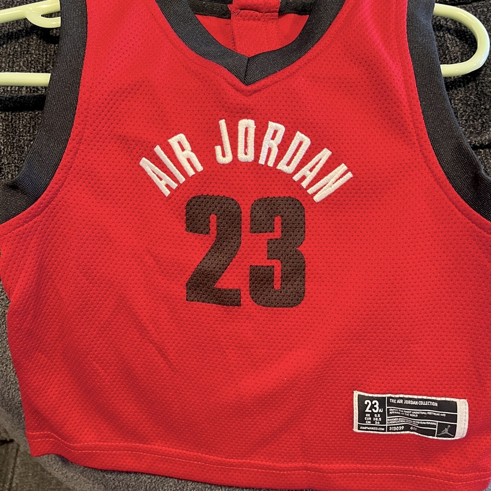 Air Jordan Red Basketball Jersey Sweatsuit